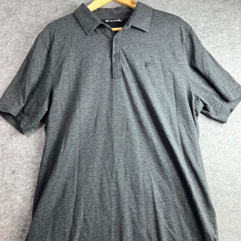 TravisMathew Mens Bundle of 2 Polo Shirt Grey & Blue Short Sleeve Golf Casual XL